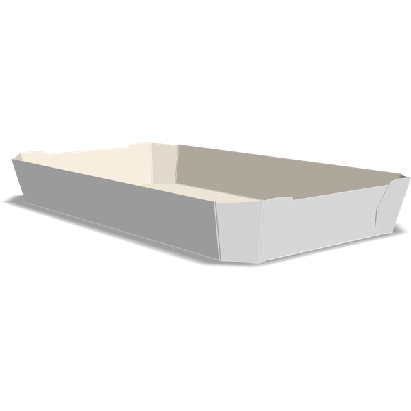 100 Stück Tray Tablett Schale Träger Produktträger 215 x 120 x 29 mm