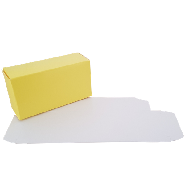 50 Stück Schachtel Verpackung Karton Faltschachtel 85 x 47 x 30 mm gelb